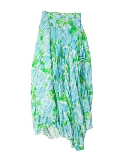 Pre-owned Balenciaga 2020 Midi Length Skirt W/ Tags In Blue