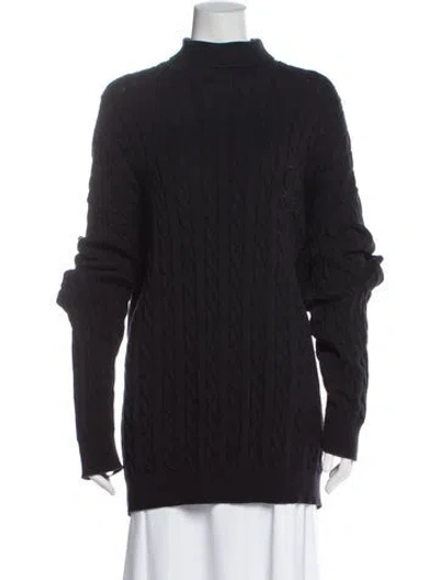 Pre-owned Balenciaga 2020 Mock Neck Sweater In Black