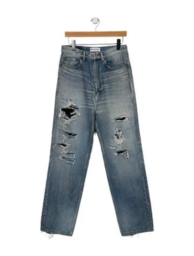 Pre-owned Balenciaga 2020 Straight Leg Jeans In Blue