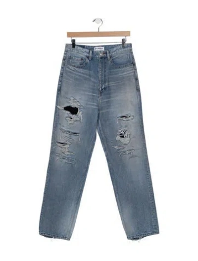 Pre-owned Balenciaga 2020 Straight Leg Jeans In Blue