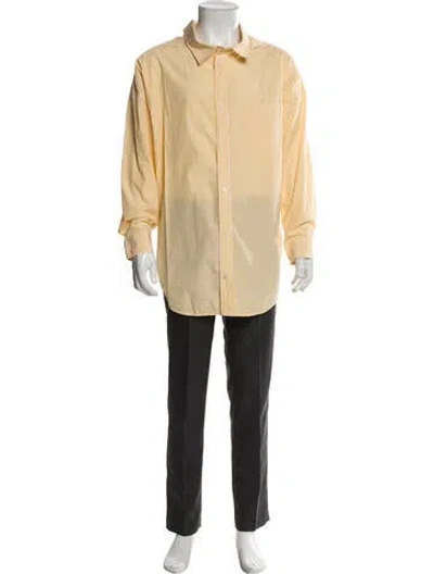 Pre-owned Balenciaga 2020 Striped Shirt In Yellow