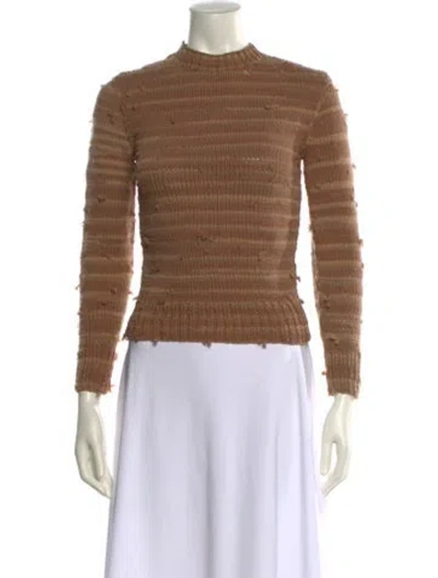 Pre-owned Balenciaga 2020 Striped Sweater In Brown