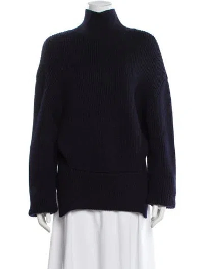 Pre-owned Balenciaga 2020 Turtleneck Sweater In Blue