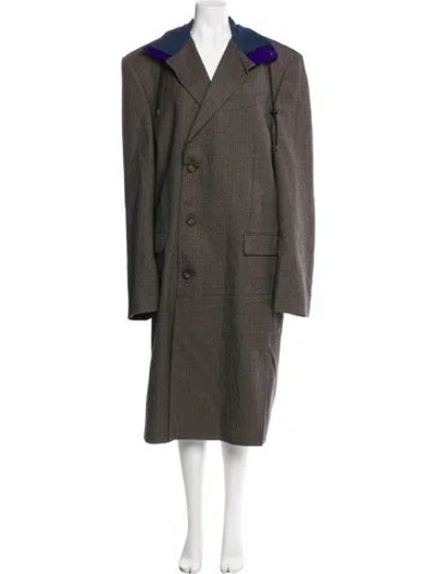 Pre-owned Balenciaga 2020 Unifit Coat In Brown