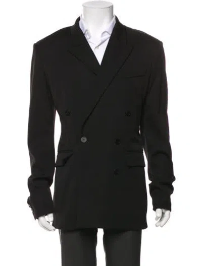 Pre-owned Balenciaga 2020 Virgin Wool Blazer In Black