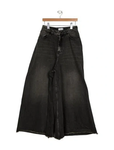 Pre-owned Balenciaga 2020 Wide Leg Jeans In Black