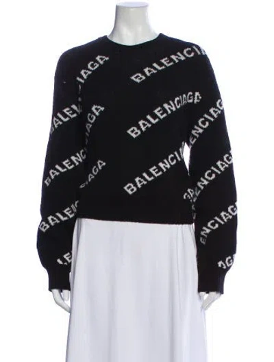 Pre-owned Balenciaga 2020 Wool Sweater In Black
