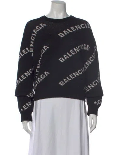 Pre-owned Balenciaga 2020 Wool Sweater In Black