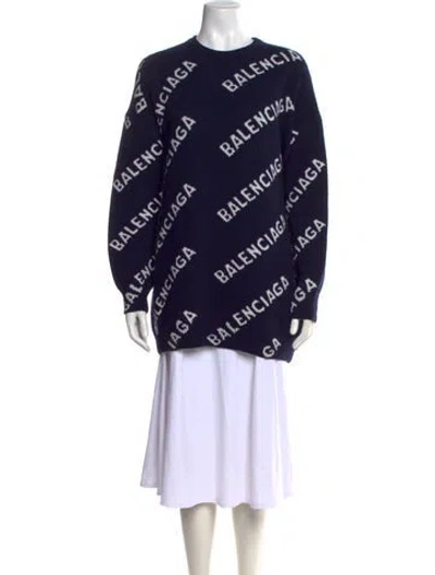 Pre-owned Balenciaga 2020 Wool Sweater In Black