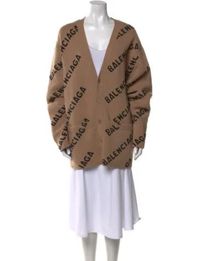 Pre-owned Balenciaga 2020 Wool Sweater In Neutral