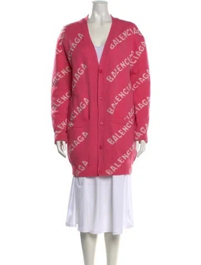 Pre-owned Balenciaga 2020 Wool Sweater In Pink