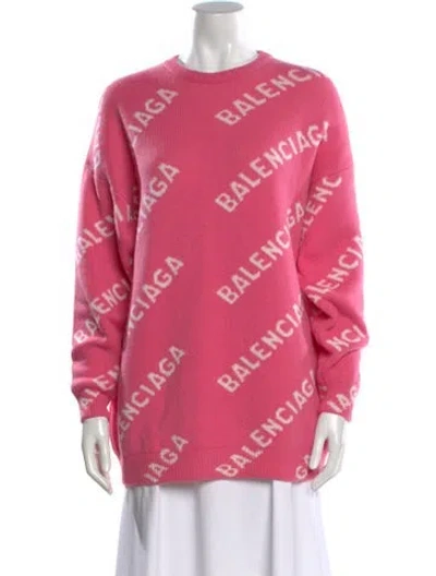 Pre-owned Balenciaga 2020 Wool Sweater In Pink