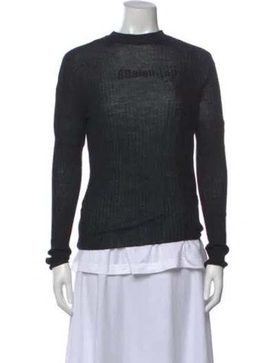 Pre-owned Balenciaga 2020 Wool Sweater W/ Tags In Black
