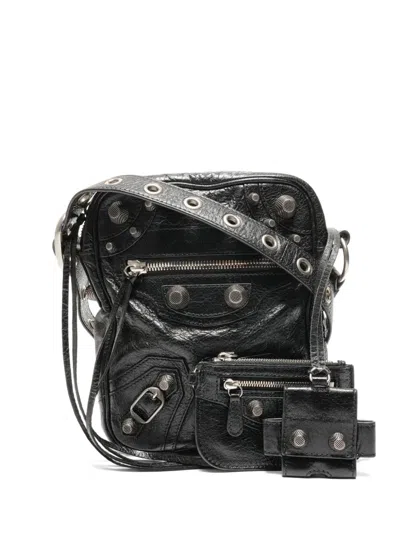 Pre-owned Balenciaga 2020-2025 Le Cagole Cross Body Bag In Black