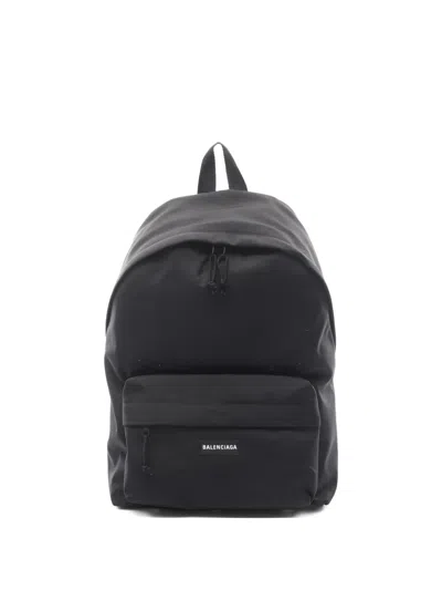 Pre-owned Balenciaga 2020s Bb Logo Bakcpack In Black