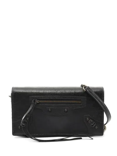 Pre-owned Balenciaga 2020s City Clutch Bag In Black