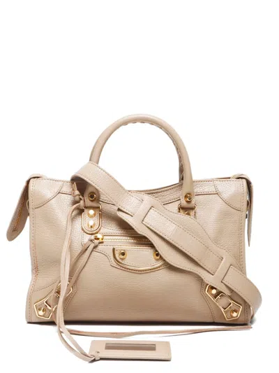Pre-owned Balenciaga 2020s City Metallic Edge Two-way Tote Bag