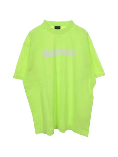 Pre-owned Balenciaga 2020s Destroyed Boxy-fit T-shirt In Green