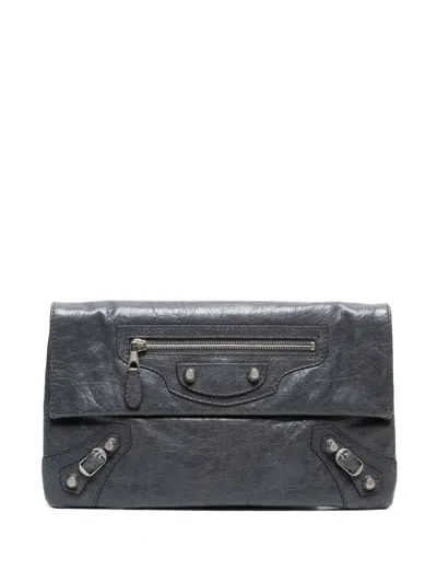 Pre-owned Balenciaga 2020s Giant Clutch Bag In Gray