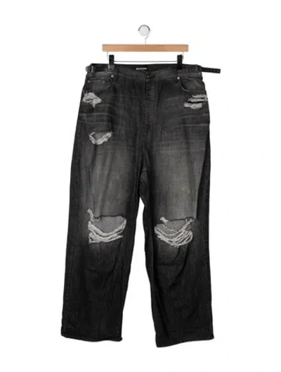 Pre-owned Balenciaga 2021 Bootcut Jeans In Gray