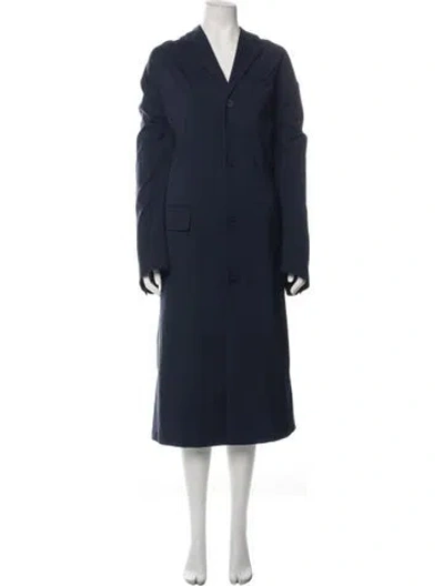Pre-owned Balenciaga 2021 Coat In Blue