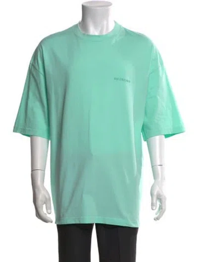 Pre-owned Balenciaga 2021 Crew Neck T-shirt In Green