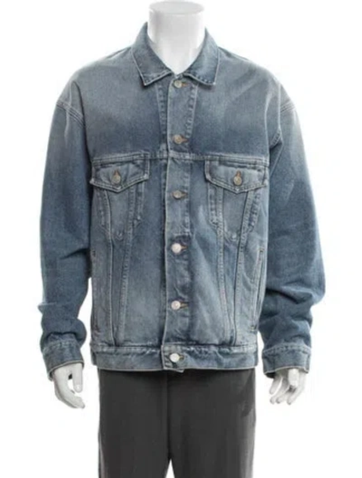 Pre-owned Balenciaga 2021 Denim Jacket In Blue