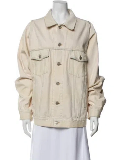 Pre-owned Balenciaga 2021 Denim Jacket In Neutral
