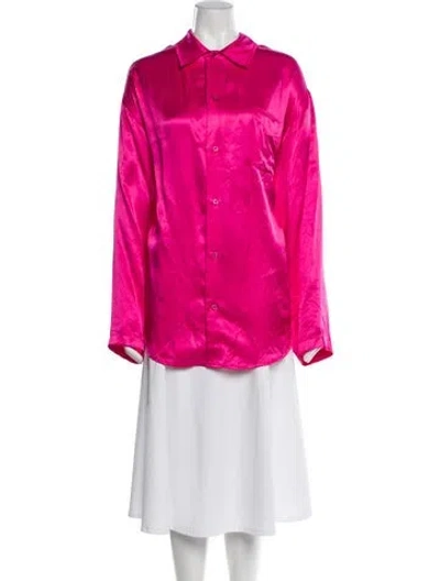 Pre-owned Balenciaga 2021 Embroidered Accent Pajamas In Pink
