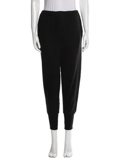 Pre-owned Balenciaga 2021 Embroidered Accent Sweatpants In Black