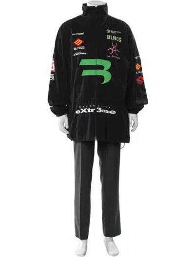 Pre-owned Balenciaga 2021 Gamer Parka In Black