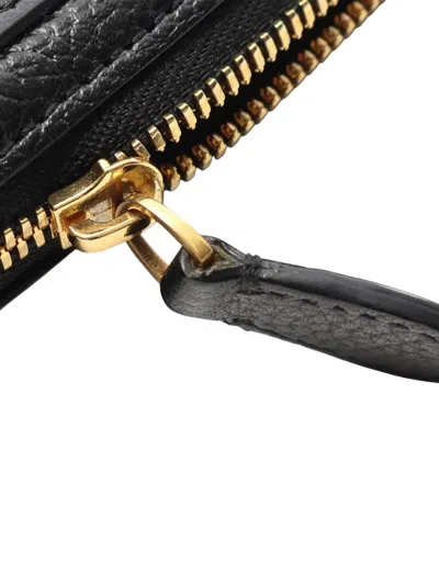 Pre-owned Balenciaga 2021 Grained Calfskin Cache Zip Phone Holder Crossbody Bag In Black