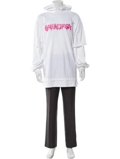Pre-owned Balenciaga 2021 Graphic Print Hoodie In Multi