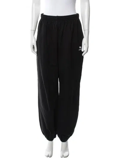 Pre-owned Balenciaga 2021 Graphic Print Sweatpants W/ Tags In Black