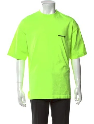 Pre-owned Balenciaga 2021 Graphic Print T-shirt In Green