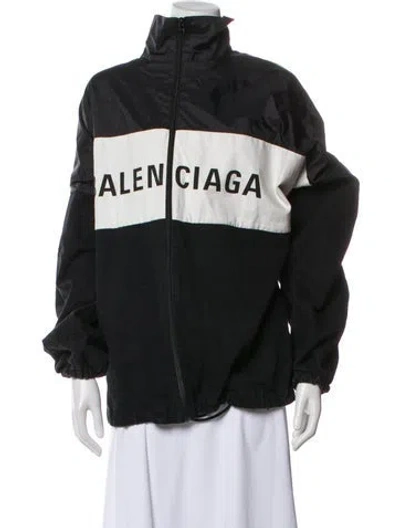 Pre-owned Balenciaga 2021 Graphic Print Windbreaker In Multi