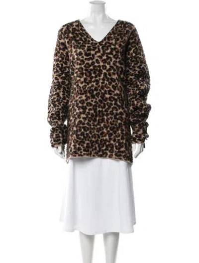 Pre-owned Balenciaga 2021 Leopard Sweater W/ Tags In Multi