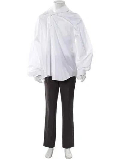 Pre-owned Balenciaga 2021 Logo Shirt In White
