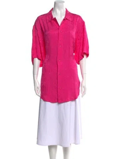 Pre-owned Balenciaga 2021 Logo Tunic W/ Tags In Pink