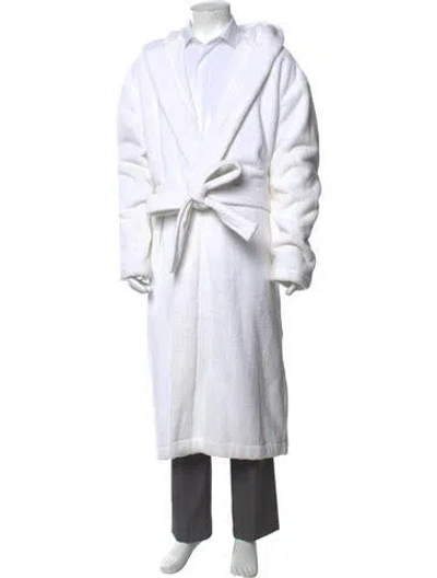 Pre-owned Balenciaga 2021 Miami Exclusive Bathrobe Robe In White