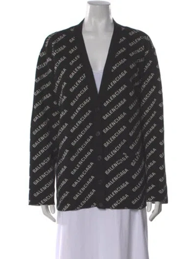 Pre-owned Balenciaga 2021 'mini All Over' Sweater In Gray