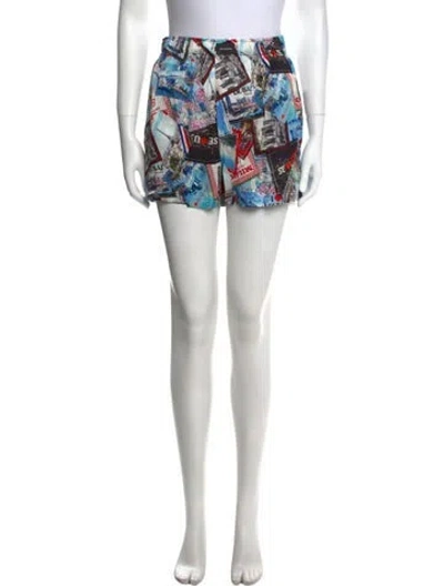 Pre-owned Balenciaga 2021 Mini Shorts W/ Tags In Blue