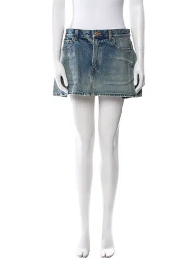 Pre-owned Balenciaga 2021 Mini Skirt In Blue