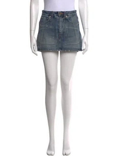 Pre-owned Balenciaga 2021 Mini Skirt In Blue