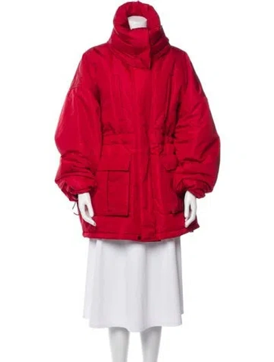 Pre-owned Balenciaga 2021 Parka In Red