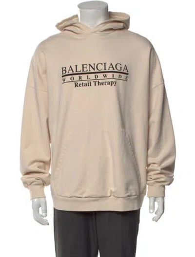 Pre-owned Balenciaga 2021 'retail Therapy' Hoodie In Neutral