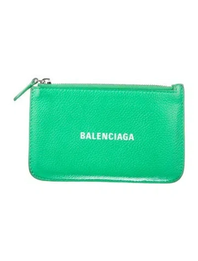 Pre-owned Balenciaga 2021 Signature Logo Wallet In Multi