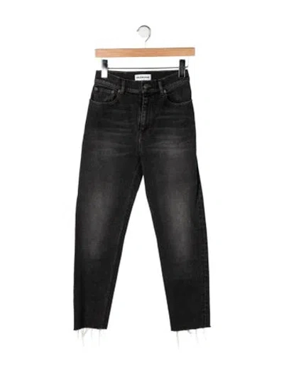 Pre-owned Balenciaga 2021 Straight Leg Jeans In Black