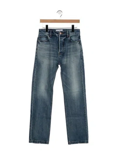 Pre-owned Balenciaga 2021 Straight Leg Jeans In Blue