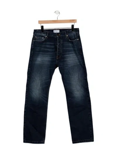 Pre-owned Balenciaga 2021 Straight Leg Jeans In Blue